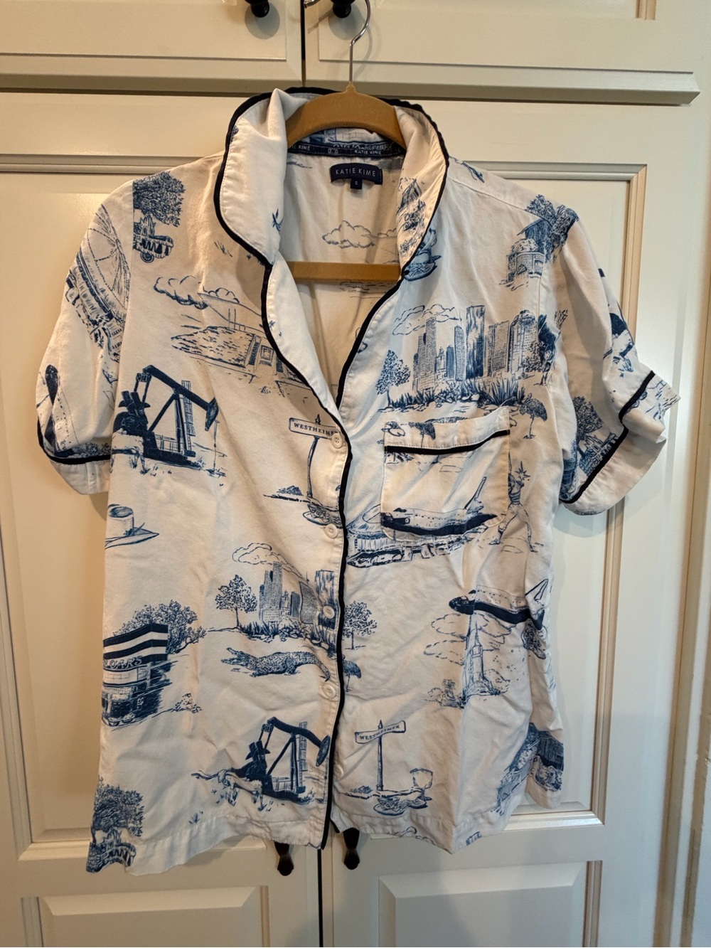 KATIE KIME Houston toile pajama set - Picture 2 of 10